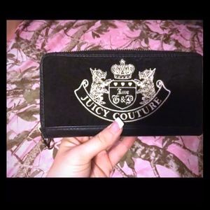 Juicy couture black velvet wallet! Super cute!